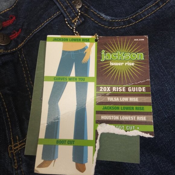 Wrangler Twenty X - Tulsa Low-rise Boot Cut Jeans Size 3/4 X 32 - Picture 11 of 12